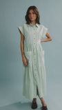 The Sarah Dress in Saltwater. 