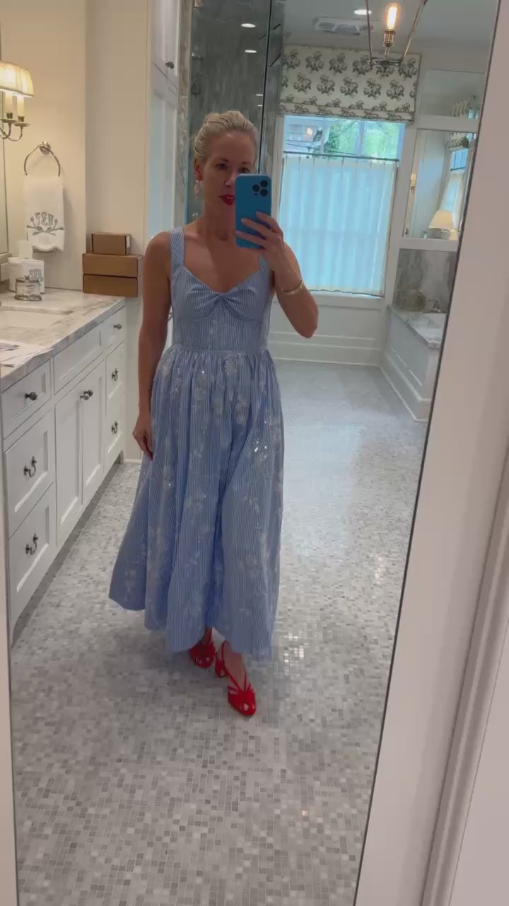 Hunter Bell wearing the Gracie Dress.