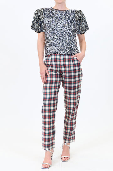 The Melina pants are a chic mix of London holiday menswear vibes and chic feminine cigarette pants. 